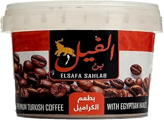 قهوه تركي بطعم الكراميل 250 جرام من بن الفيل