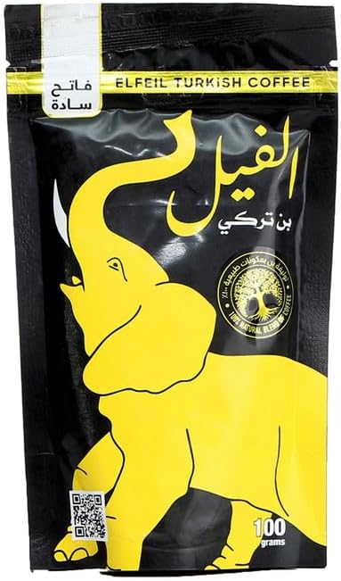 قهوه تركي فاتح ساده 100 جرام من بن الفيل